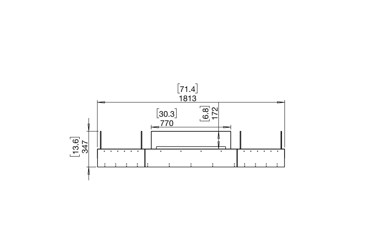 Flex 68BN.BX2 Bench Fireplace Insert