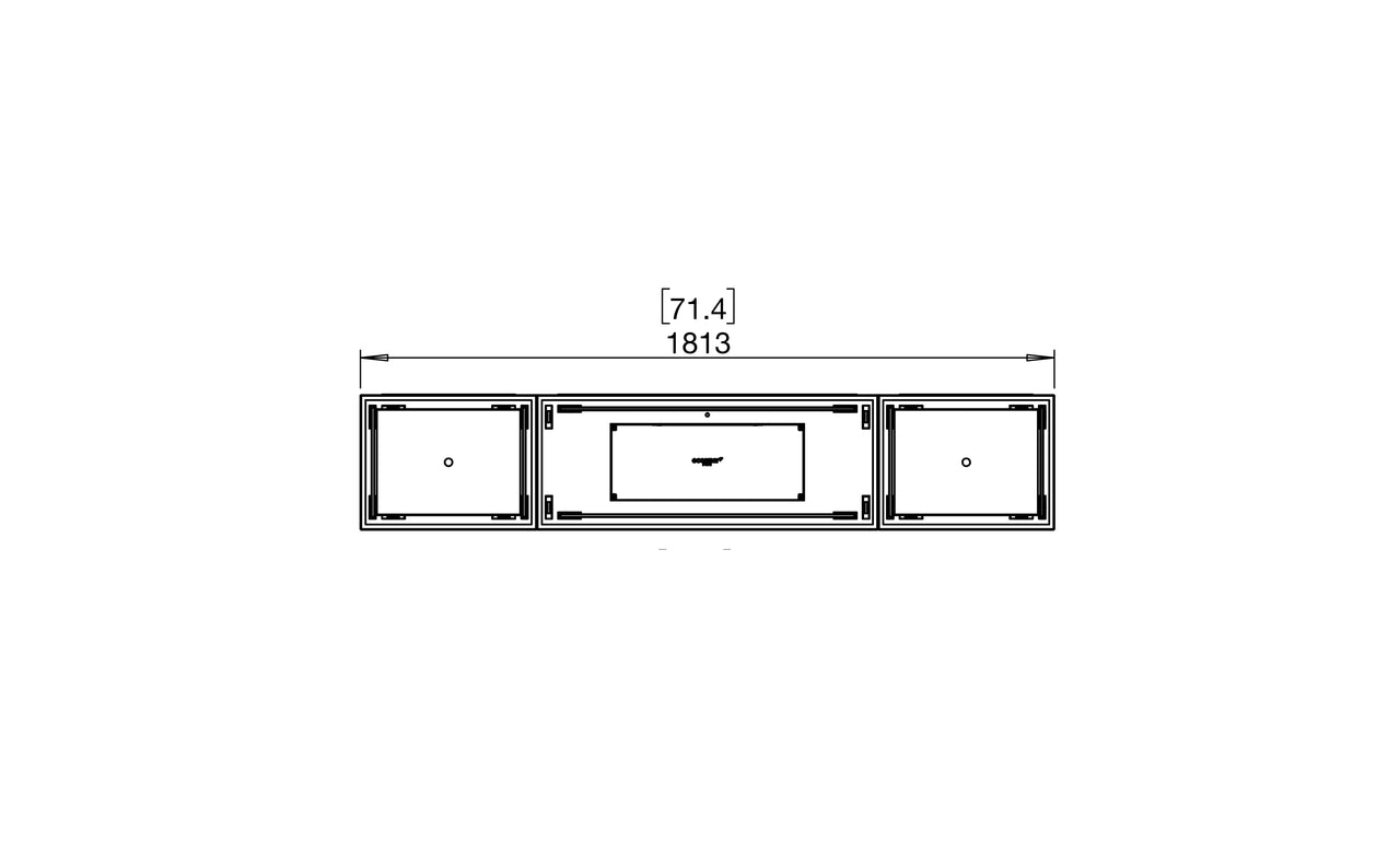 Flex 68BN.BX2 Bench Fireplace Insert