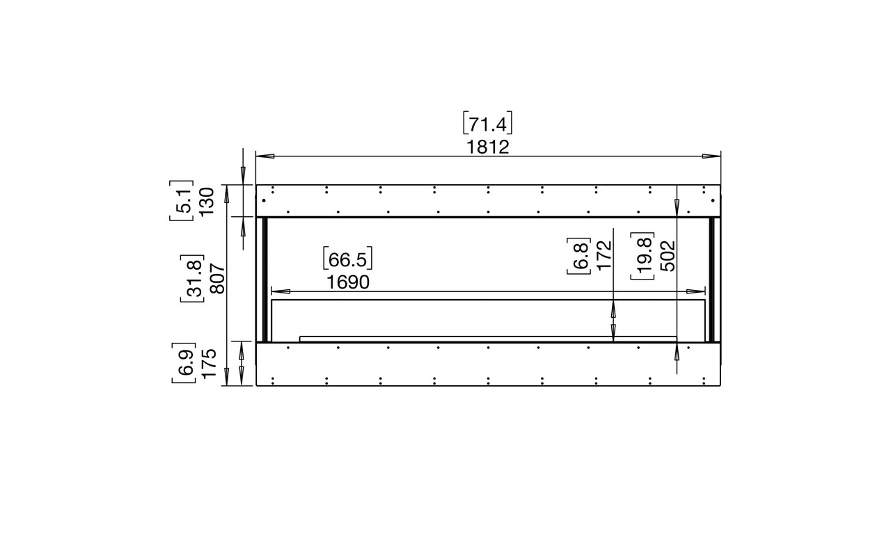 Flex 68BY Bay Fireplace Insert