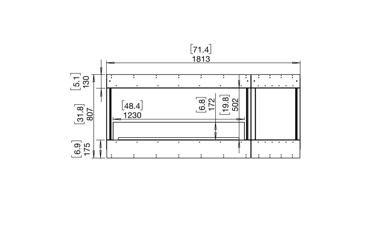 Flex 68BY.BXR Bay Fireplace Insert