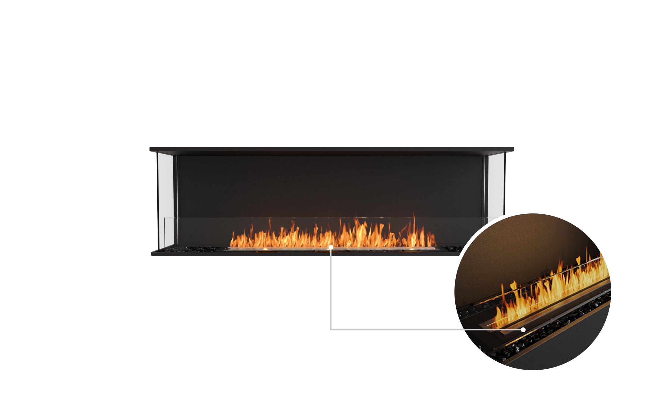EcoSmart Fire Flex 68BY Bay Fireplace Insert