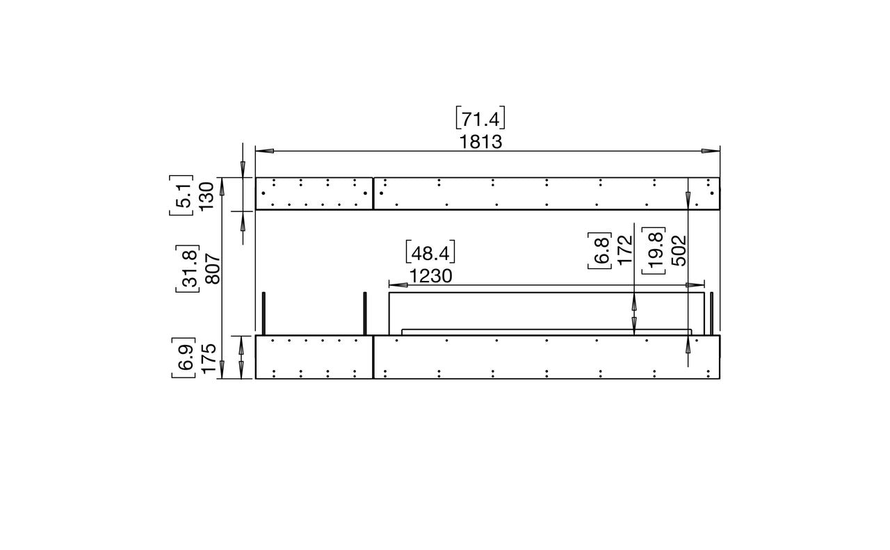 Flex 68IL.BX1 Island Fireplace Insert