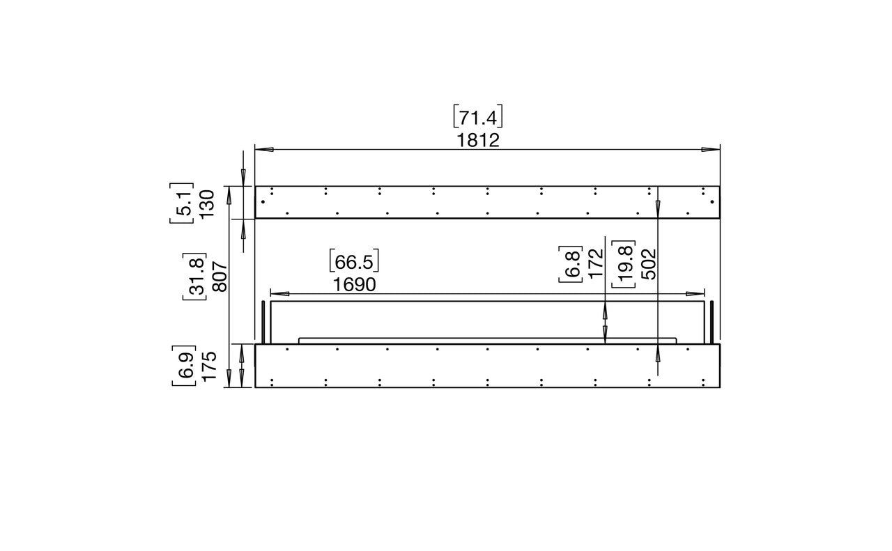 Flex 68IL Island Fireplace Insert