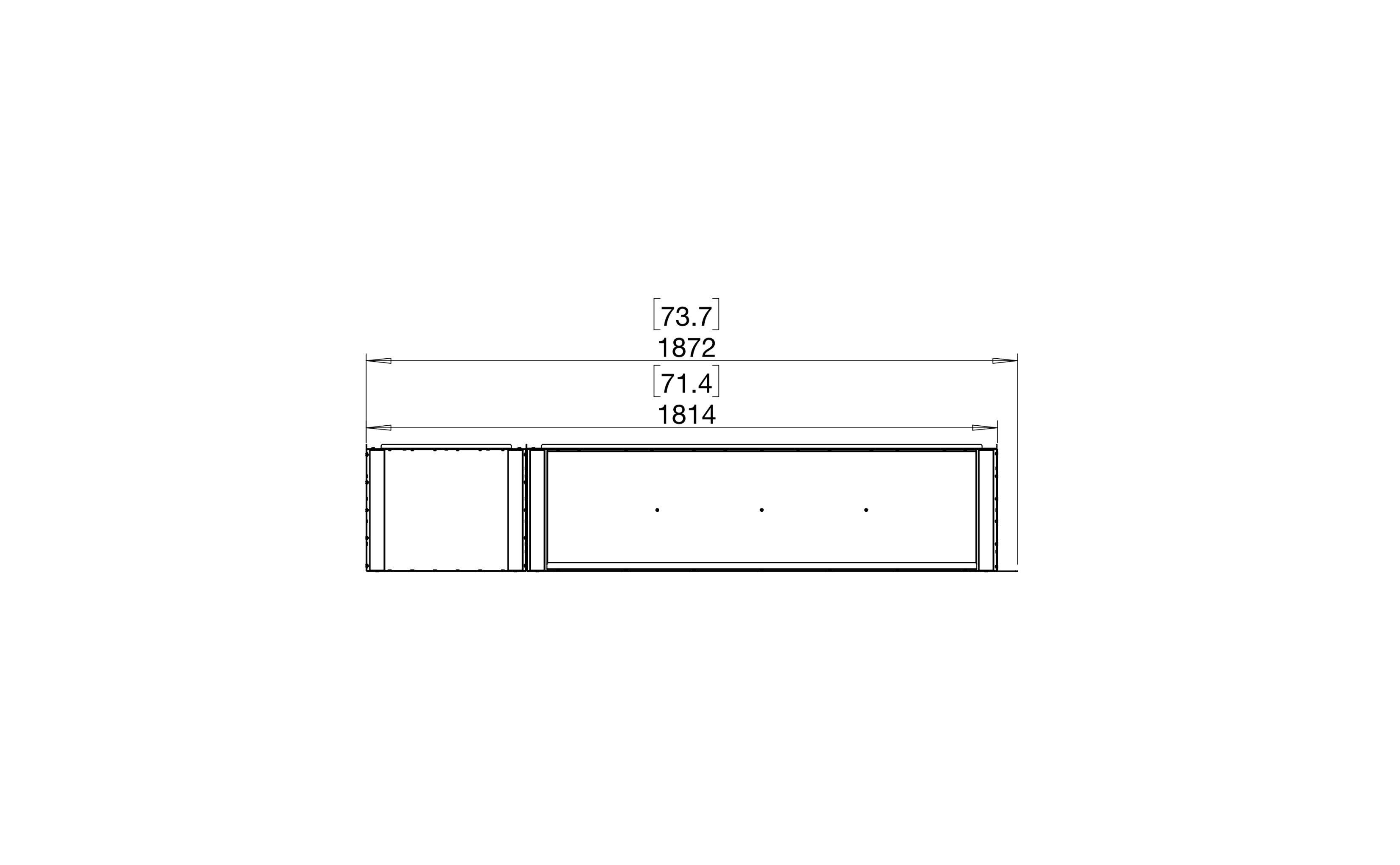 EcoSmart Fire Flex 68LC.BXL Left Corner Fireplace Insert