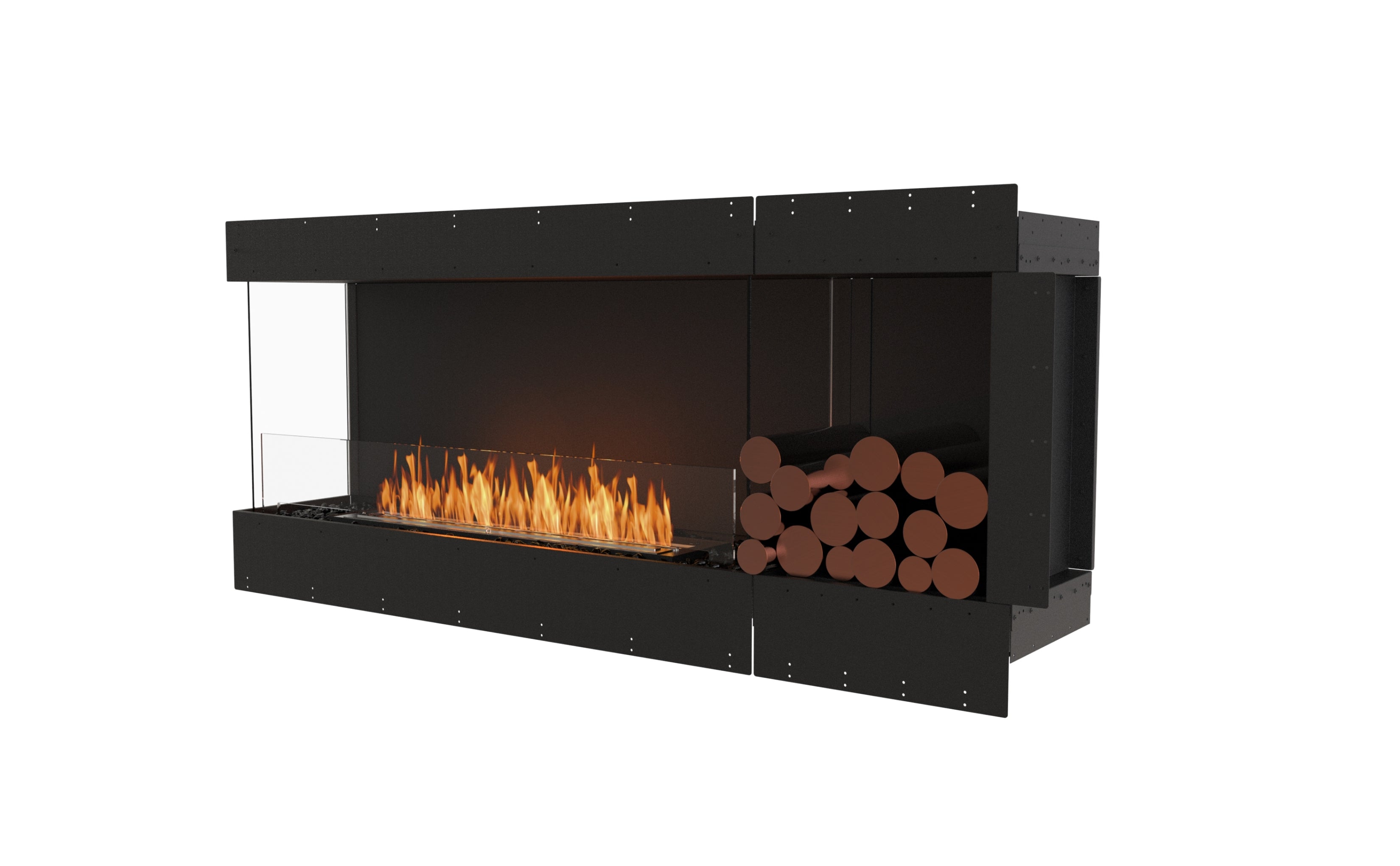 EcoSmart Fire Flex 68LC.BXR Left Corner Fireplace Insert