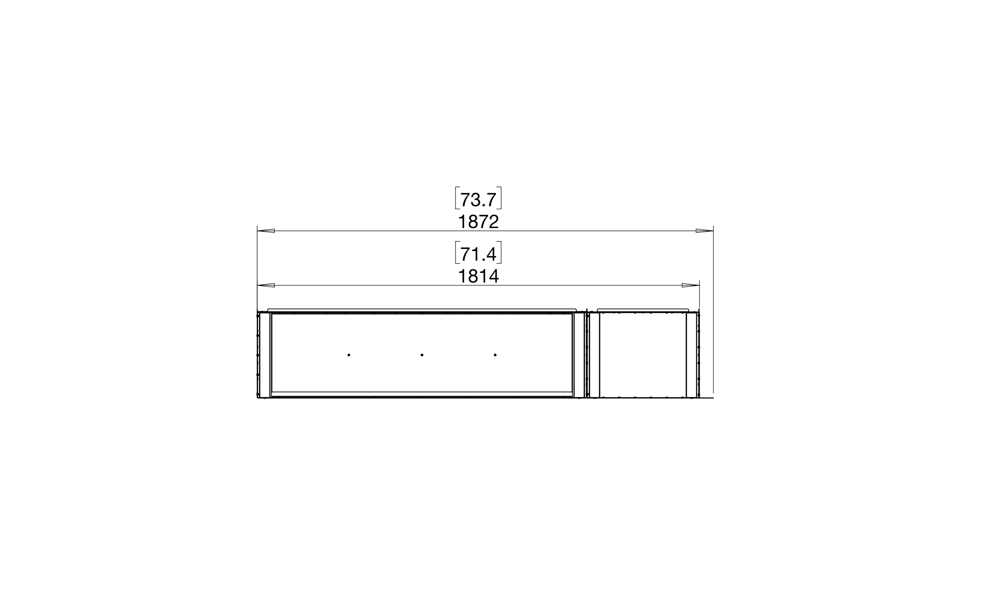 EcoSmart Fire Flex 68LC.BXR Left Corner Fireplace Insert