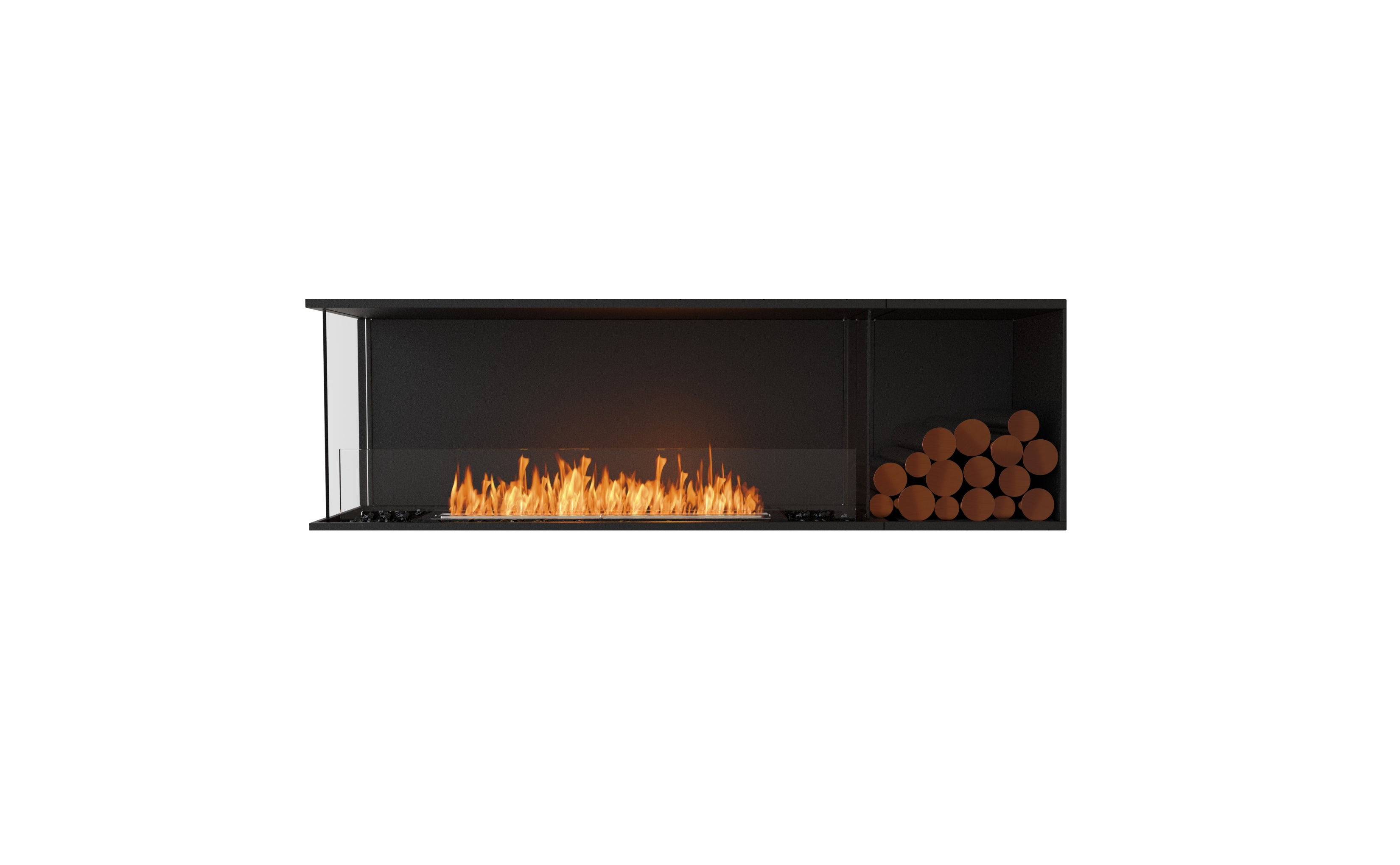 EcoSmart Fire Flex 68LC.BXR Left Corner Fireplace Insert