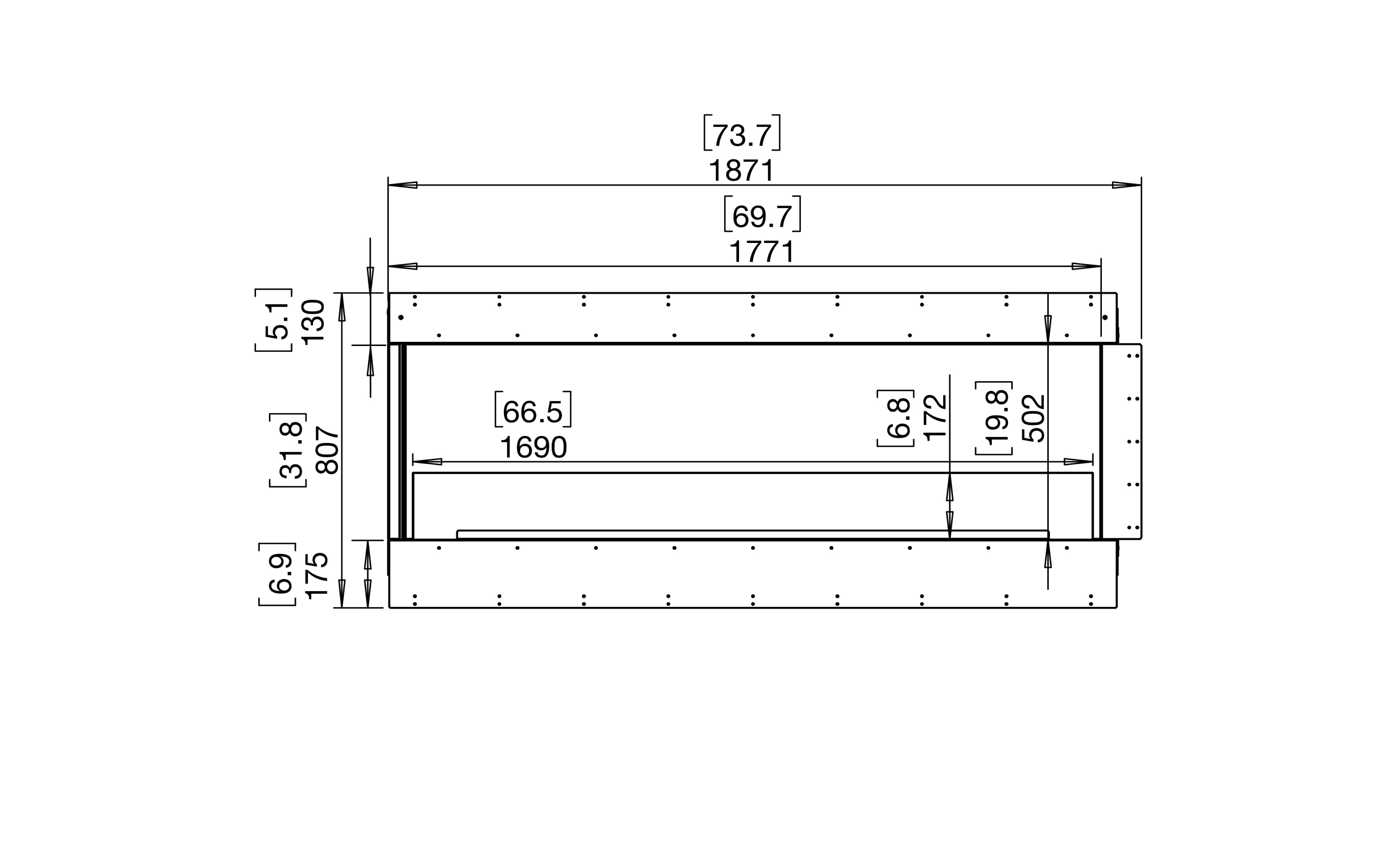 EcoSmart Fire Flex 68LC Left Corner Fireplace Insert
