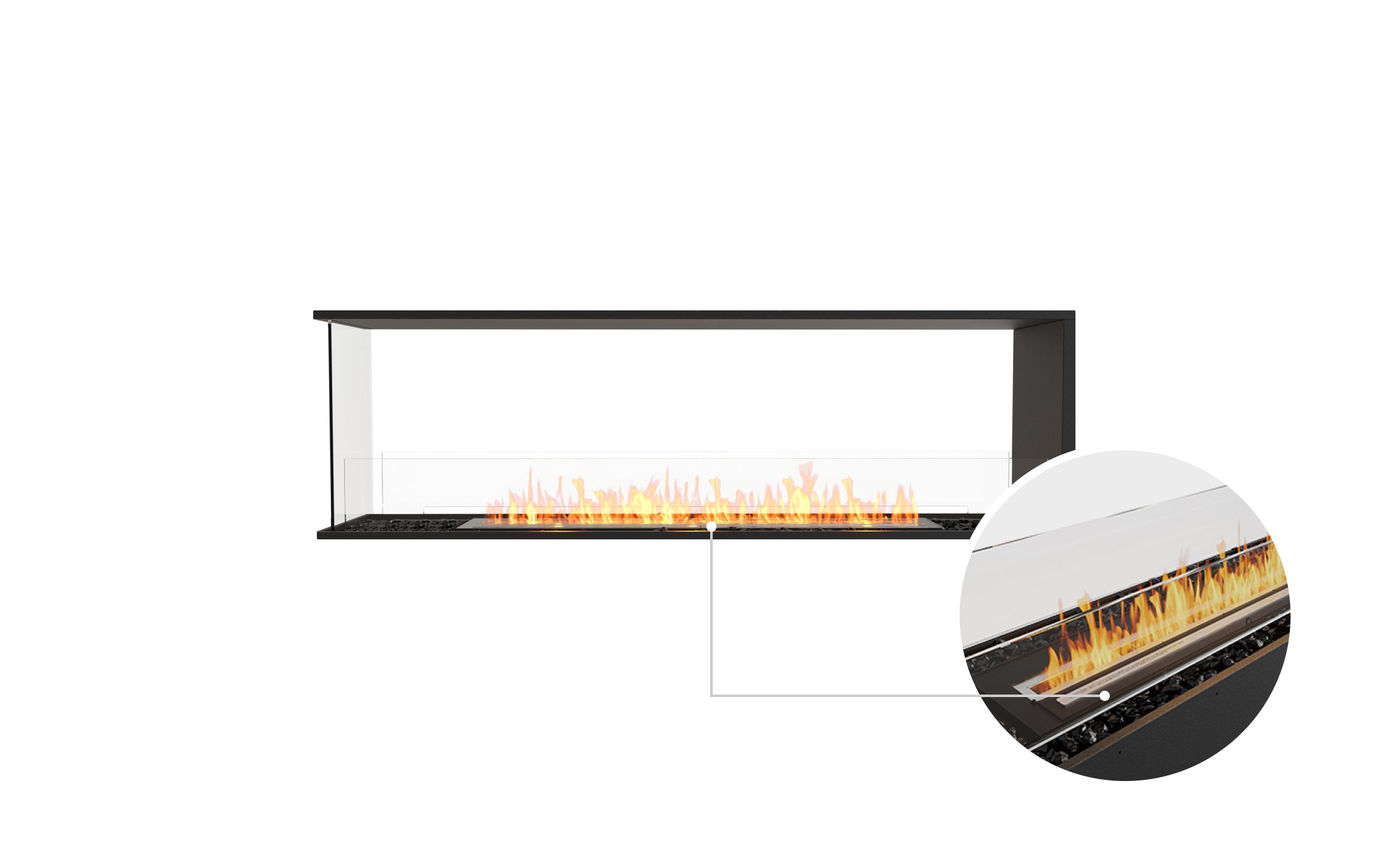 EcoSmart Fire Flex 68PN Peninsula Fireplace Insert
