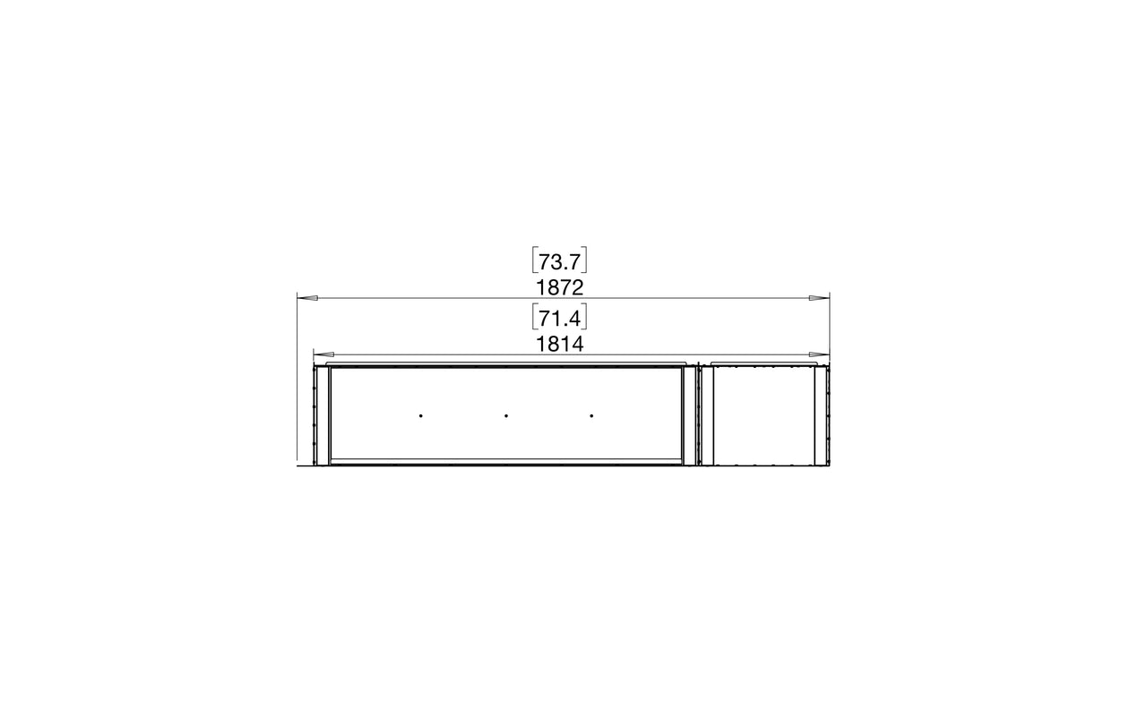 Flex 68RC.BXR Right Corner Fireplace Insert
