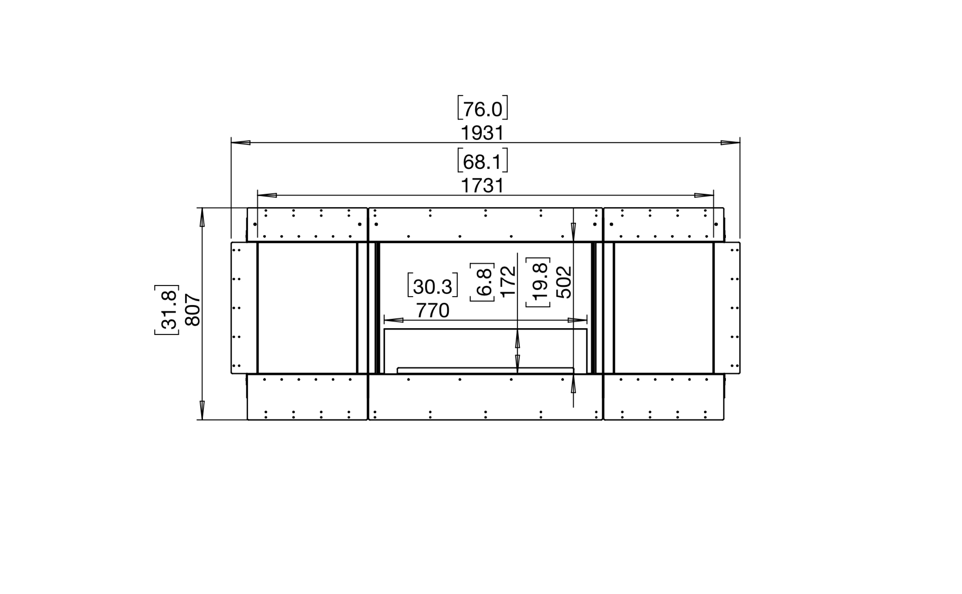 EcoSmart Fire Flex 68SS.BX2 Single Sided Fireplace Insert