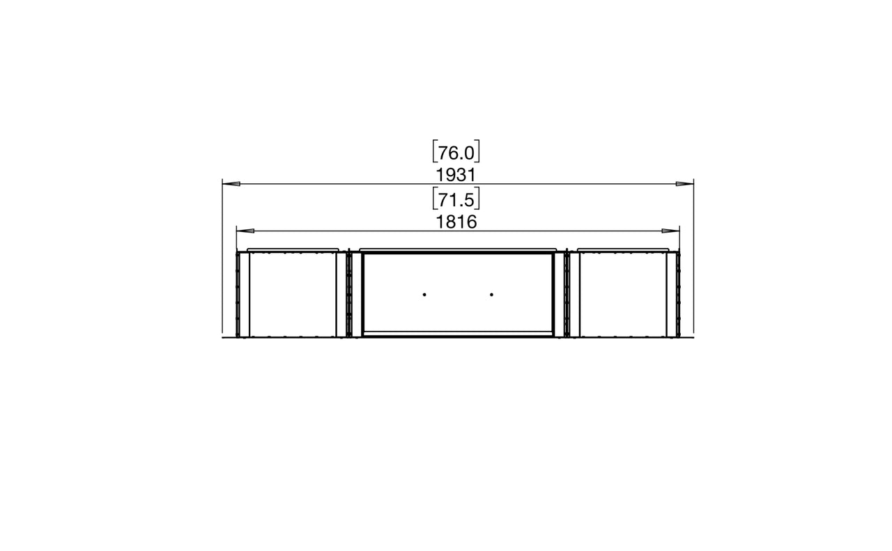 Flex 68SS.BX2 Single Sided Fireplace Insert