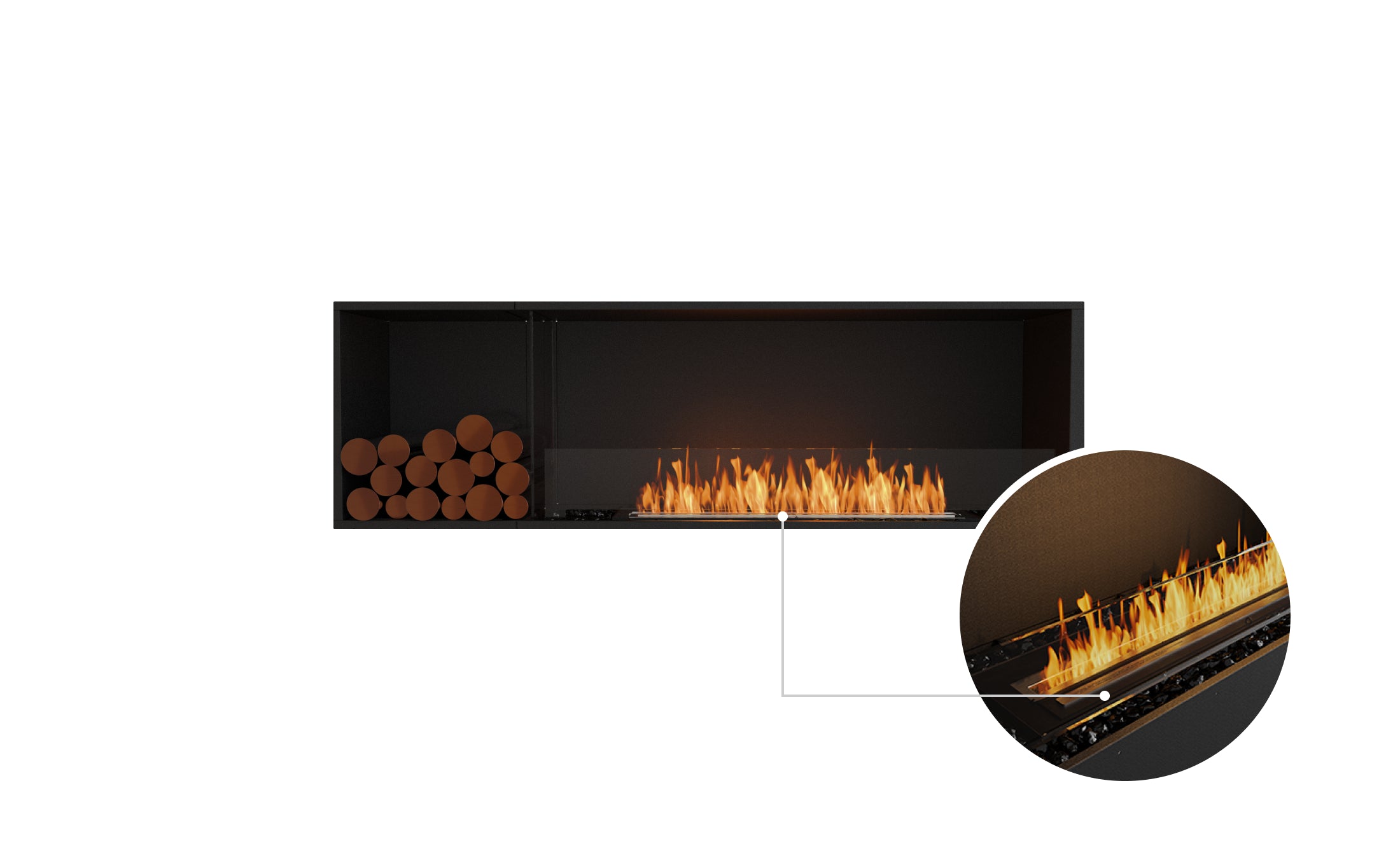 EcoSmart Fire Flex 68SS.BXL Single Sided Fireplace Insert