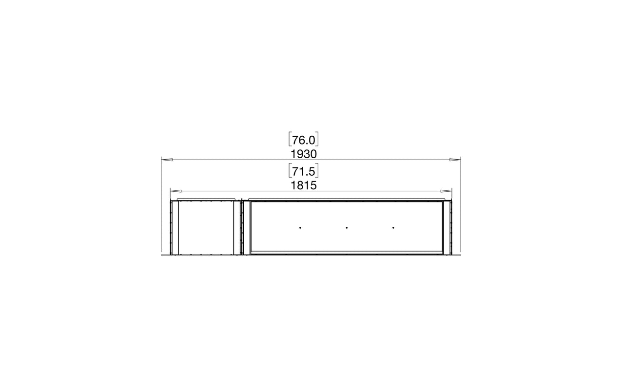 Flex 68SS.BXL Single Sided Fireplace Insert