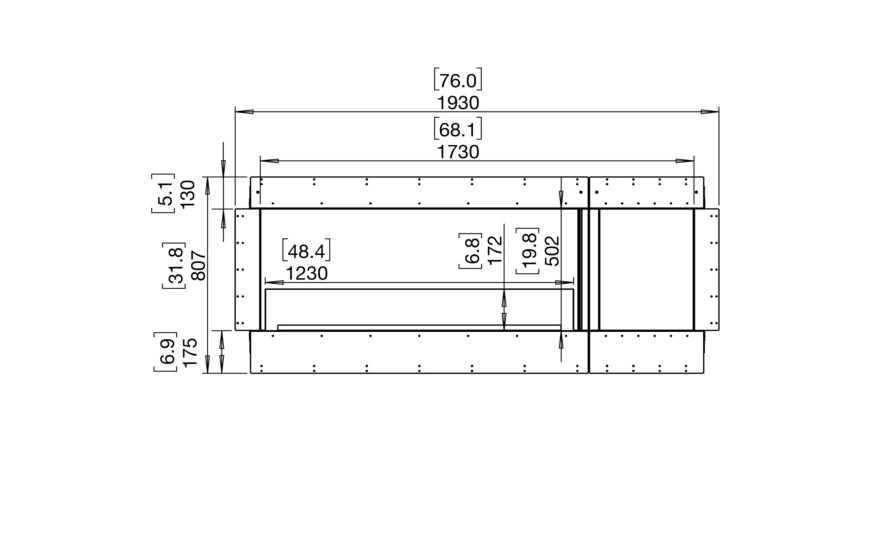 Flex 68SS.BXR Single Sided Fireplace Insert