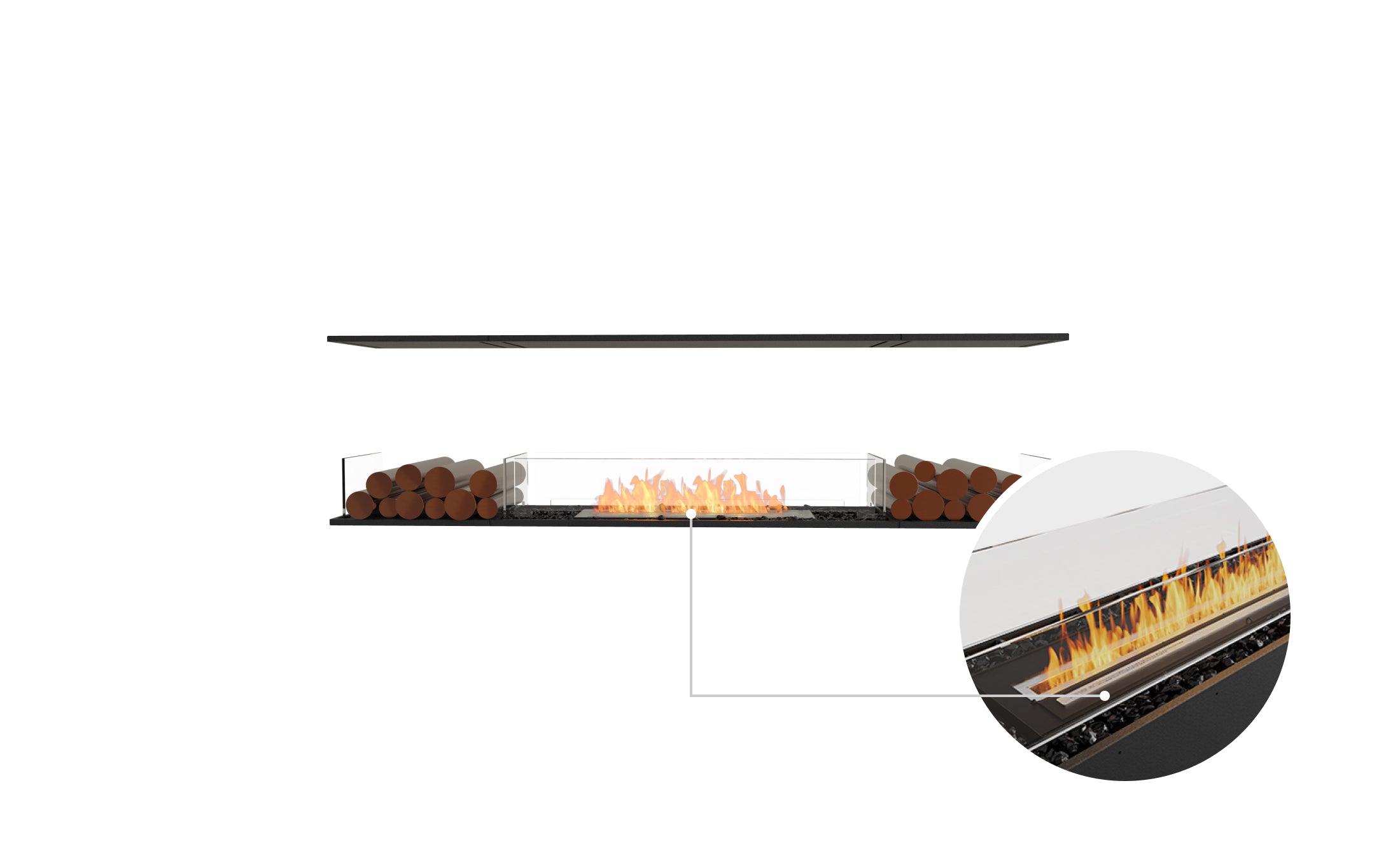 EcoSmart Fire Flex 78IL.BX2 Island Fireplace Insert