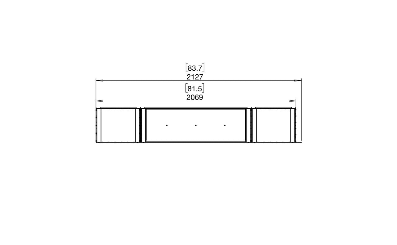 Flex 78LC.BX2 Left Corner Fireplace Insert