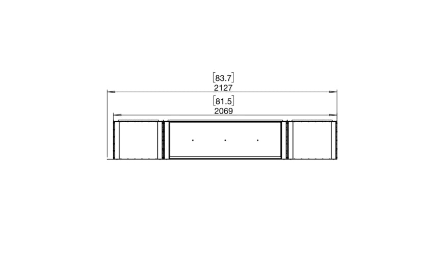 EcoSmart Fire Flex 78RC.BX2 Right Corner Fireplace Insert