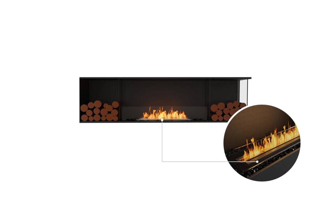 EcoSmart Fire Flex 78RC.BX2 Right Corner Fireplace Insert