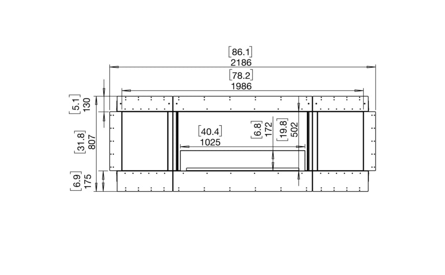 Flex 78SS.BX2 Single Sided Fireplace Insert