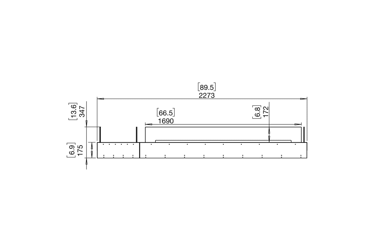 Flex 86BN.BX1 Bench Fireplace Insert