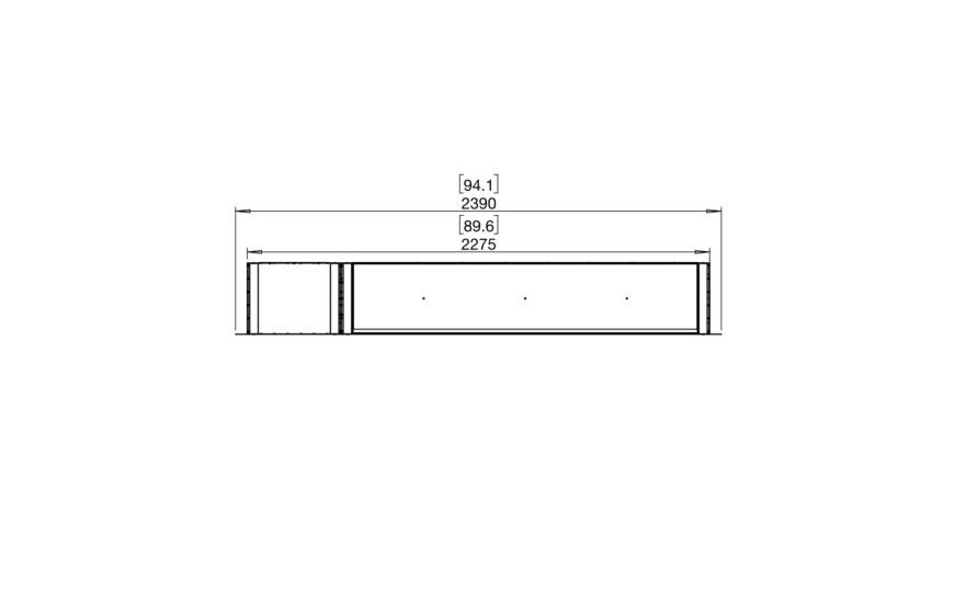 EcoSmart Fire Flex 86DB.BX1 Double Sided Fireplace Insert