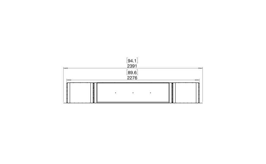 Flex 86DB.BX2 Double Sided Fireplace Insert