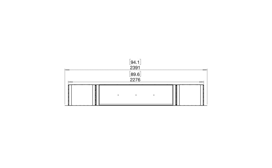 EcoSmart Fire Flex 86DB.BX2 Double Sided Fireplace Insert