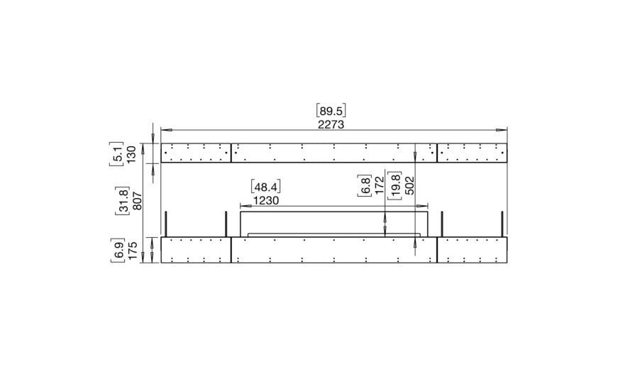 Flex 86IL.BX2 Island Fireplace Insert