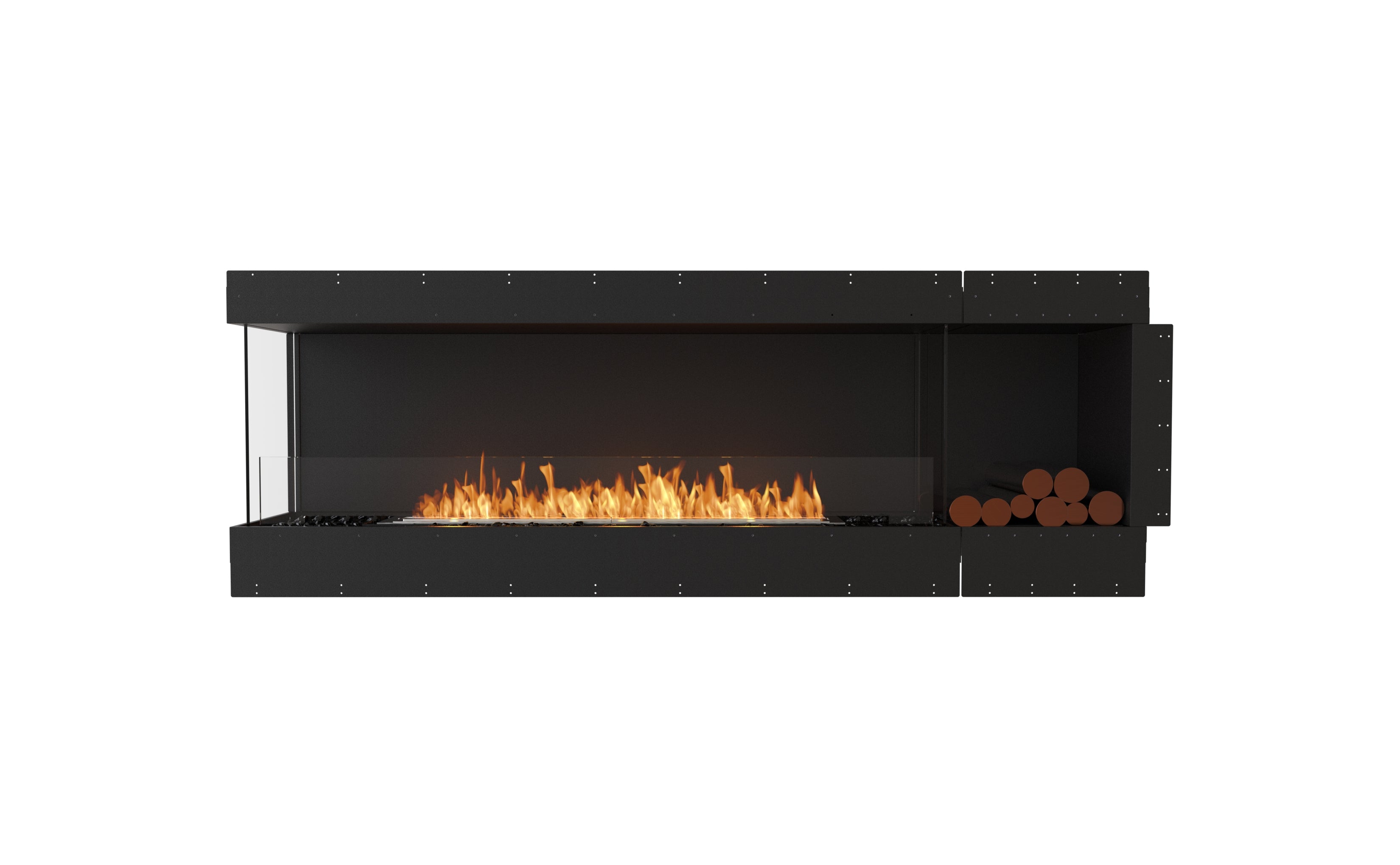 EcoSmart Fire Flex 86LC.BXR Left Corner Fireplace Insert