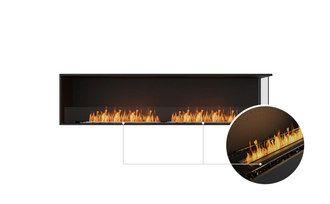 EcoSmart Fire Flex 86RC Right Corner Fireplace Insert