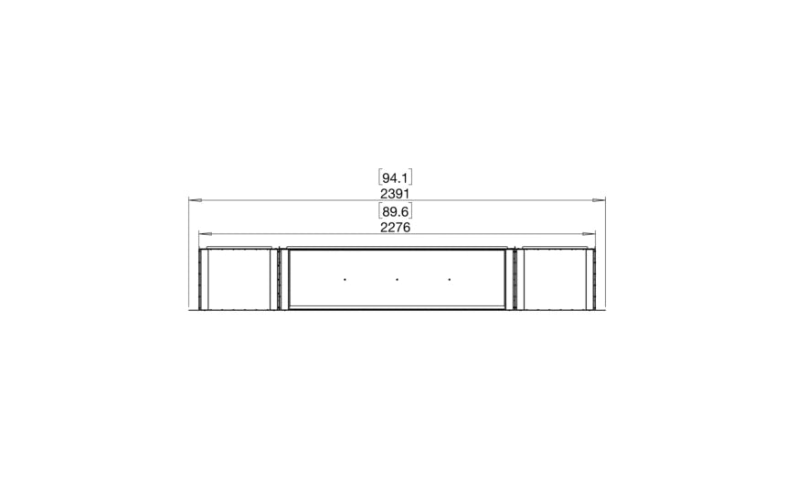EcoSmart Fire Flex 86SS.BX2 Single Sided Fireplace Insert