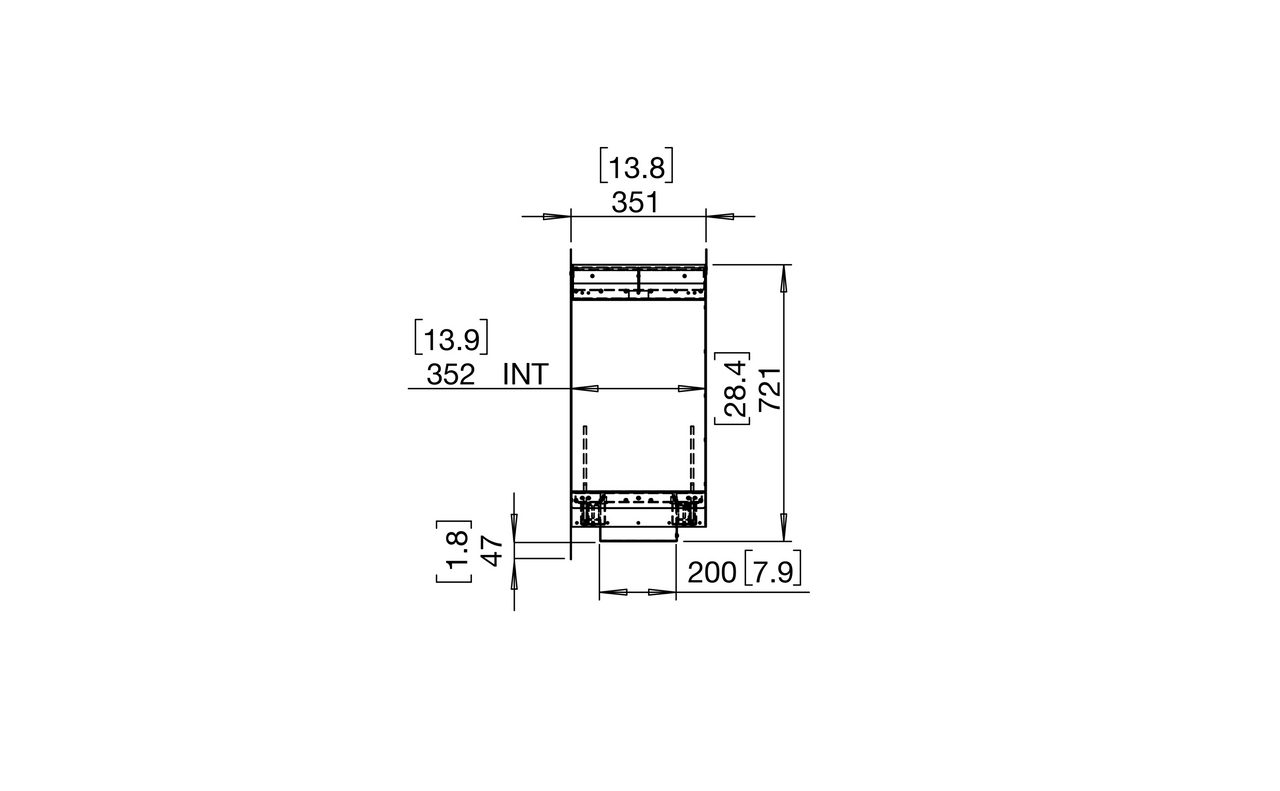 Flex 104DB.BX1 Double Sided Fireplace Insert