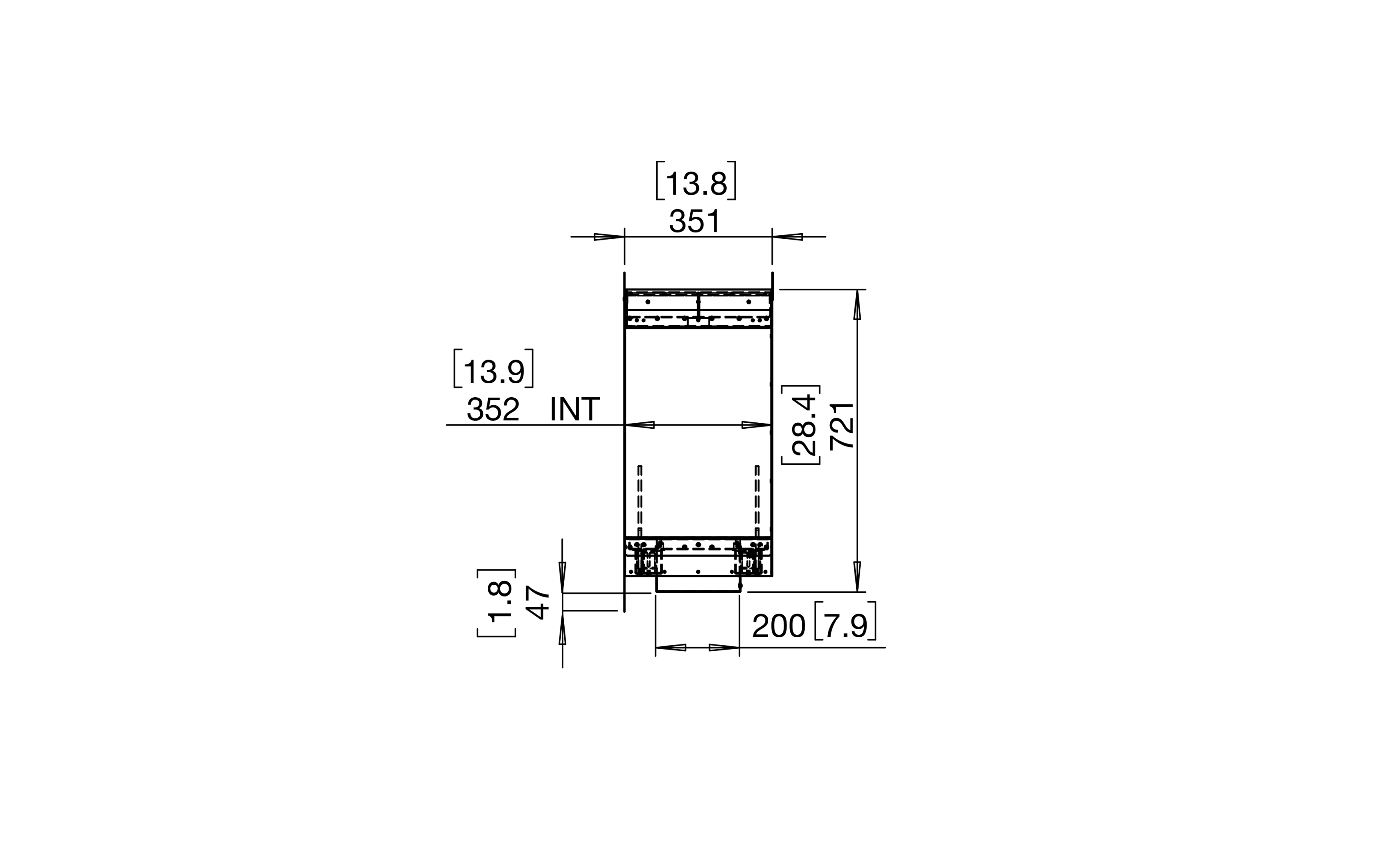 EcoSmart Fire Flex 140DB.BX2 Double Sided Fireplace Insert