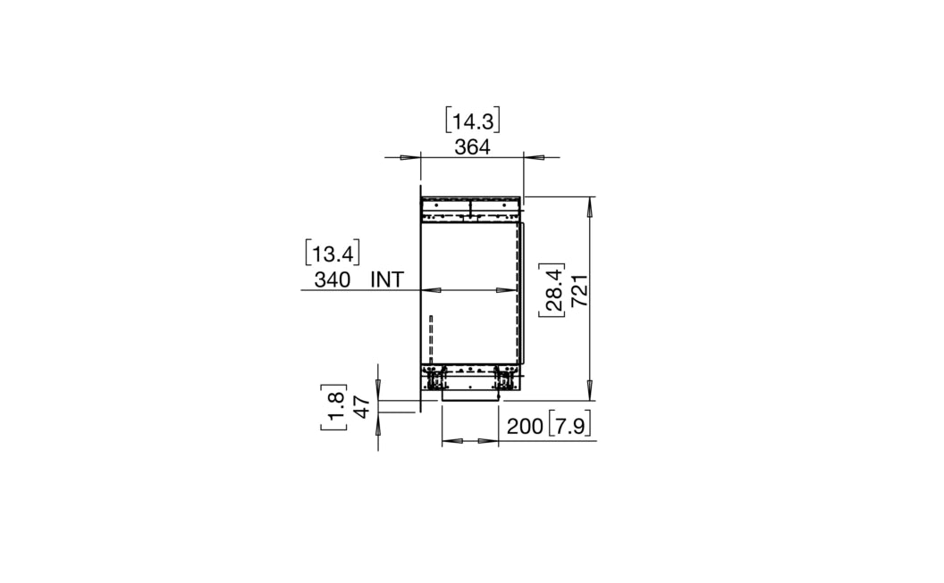 Flex 104SS.BXL Single Sided Fireplace Insert