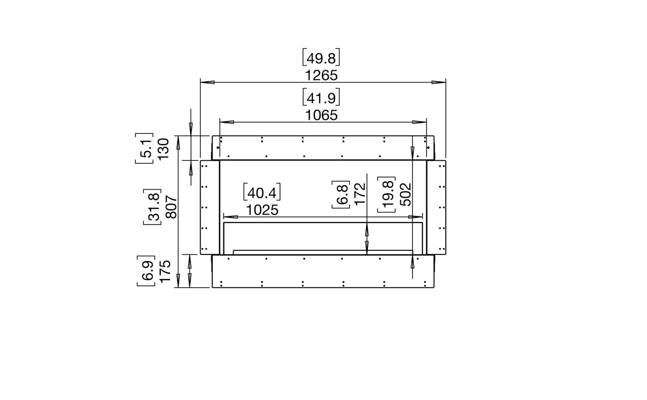 Flex 50DB Double Sided Fireplace Insert