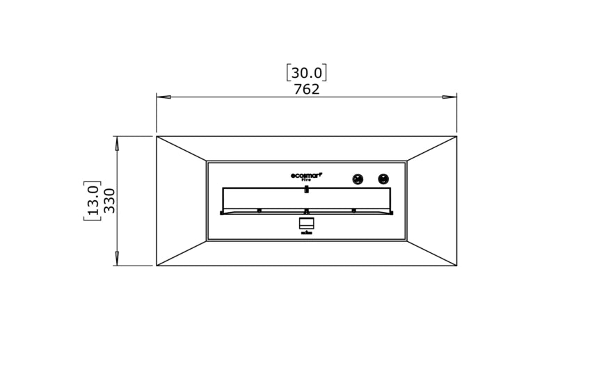 EcoSmart Fire Grate 30 Fireplace Grate