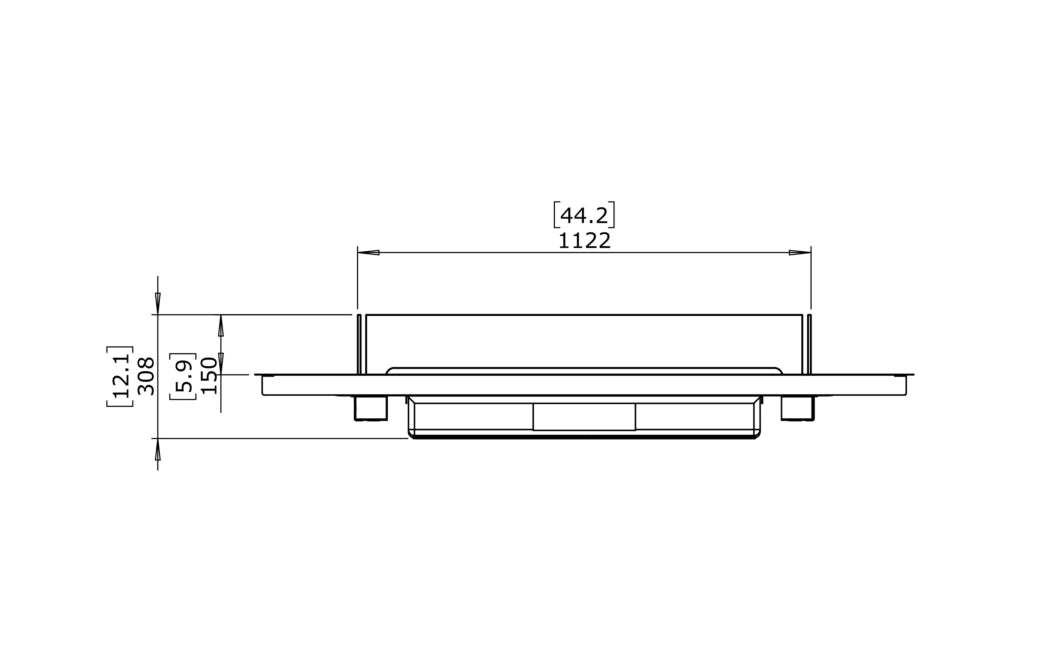 Linear Curved 65 Fire Pit Kit