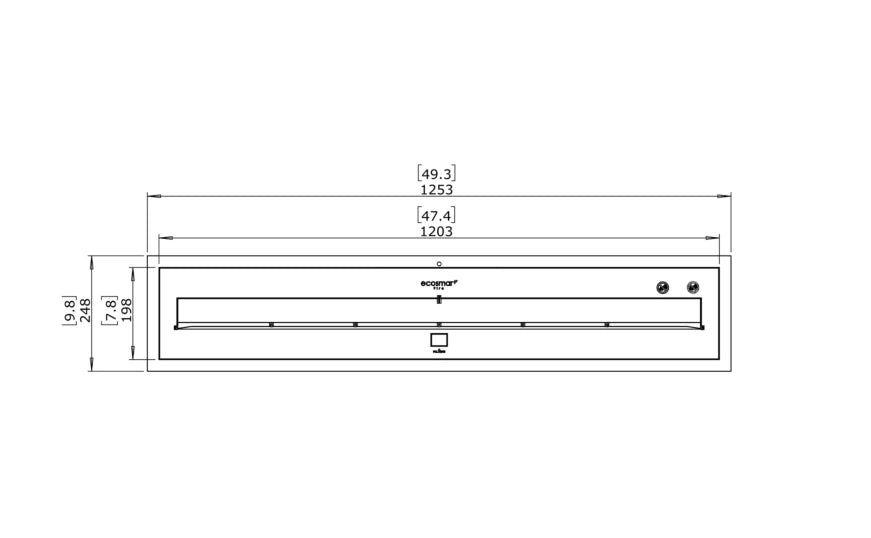 EcoSmart Fire XL1200 Ethanol Burner