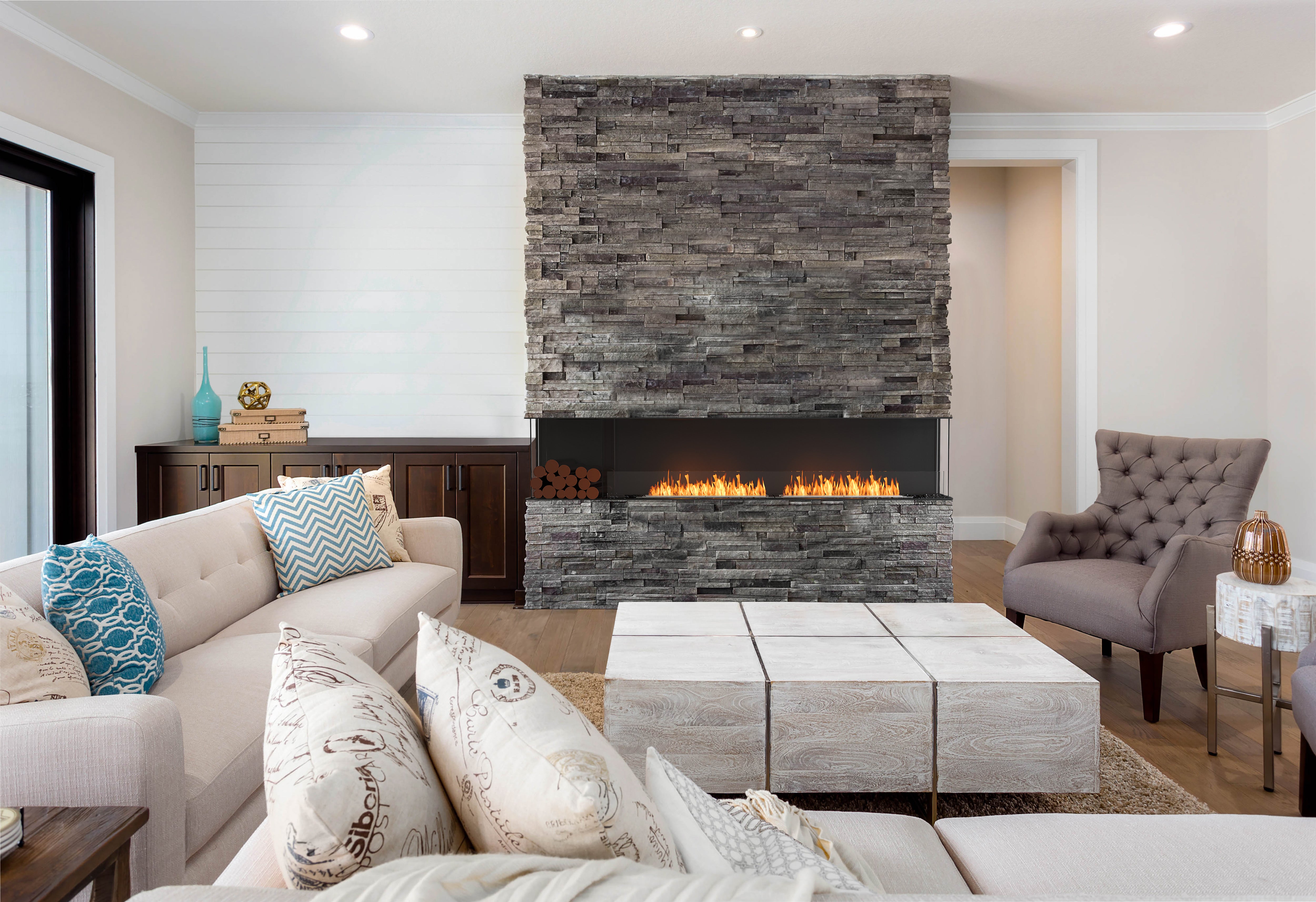 EcoSmart Fire Flex 104BY.BXR Bay Fireplace Insert