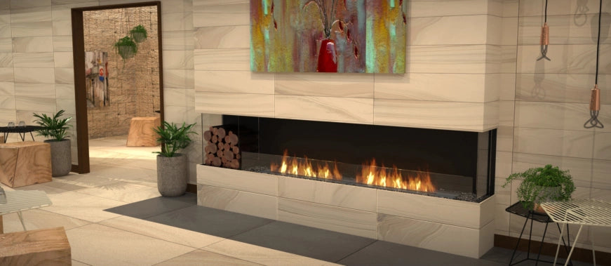 EcoSmart Fire Flex 140BY.BXR Bay Fireplace Insert