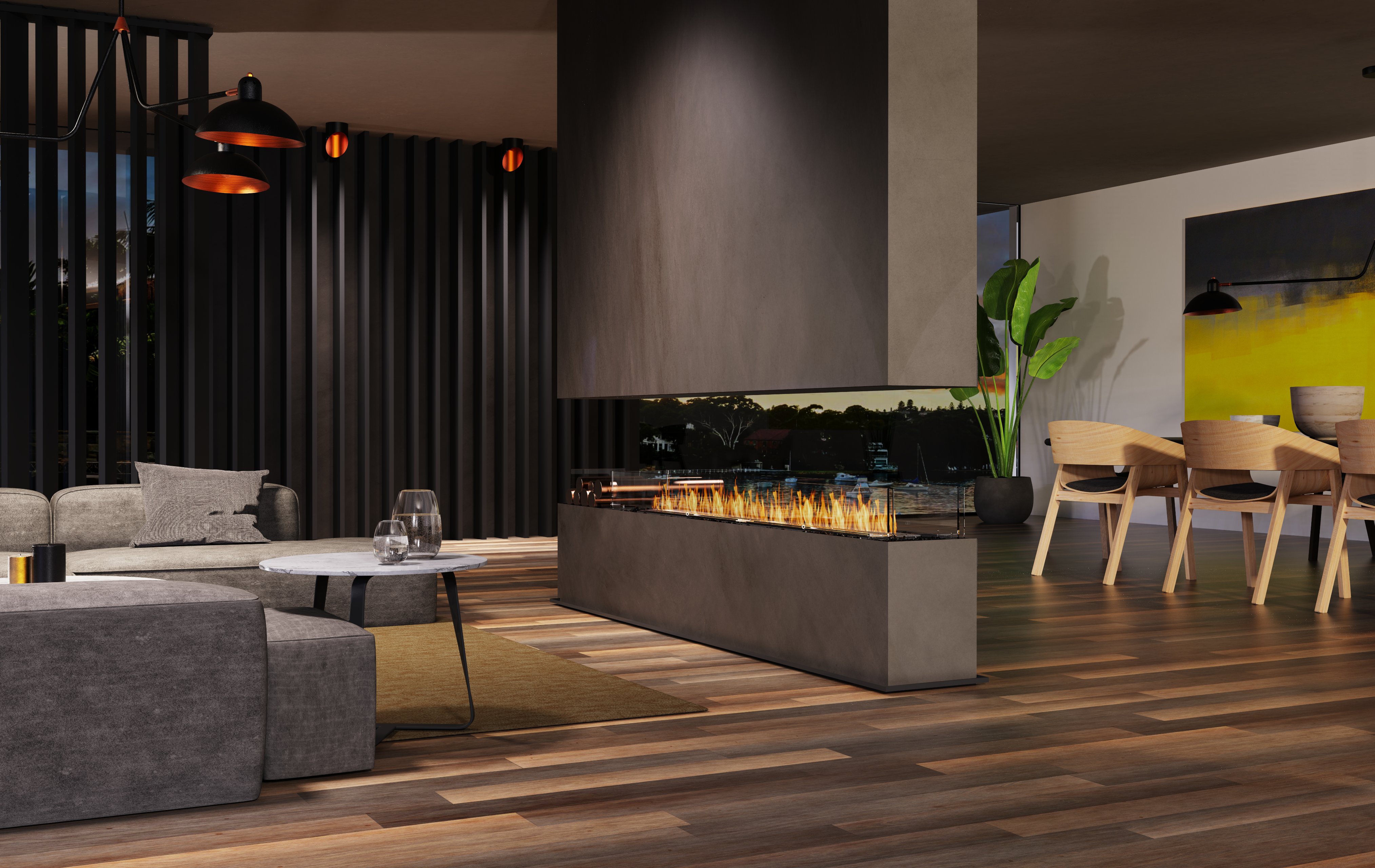 EcoSmart Fire Flex 140IL.BX2 Island Fireplace Insert