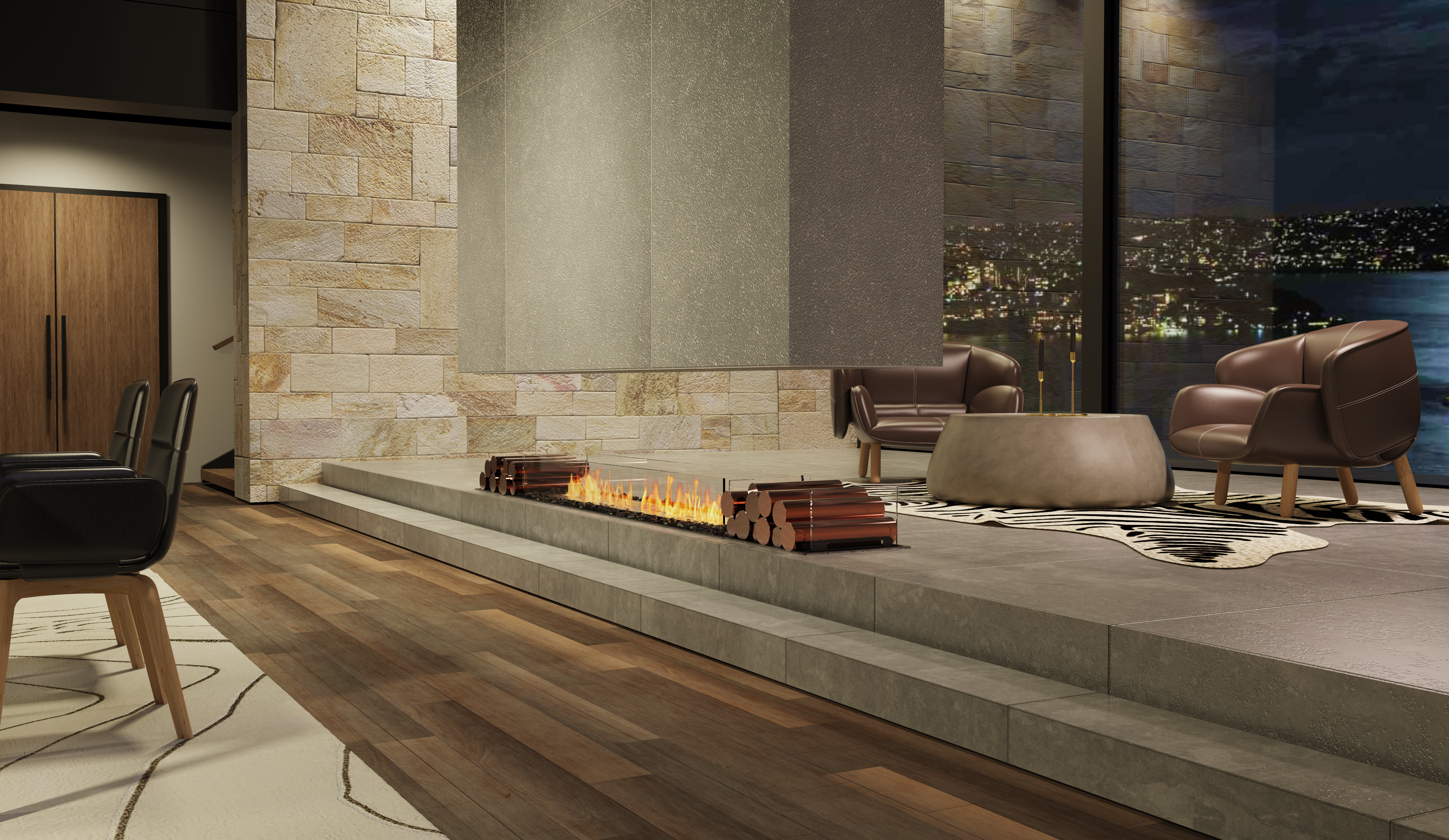 EcoSmart Fire Flex 158IL.BX2 Island Fireplace Insert