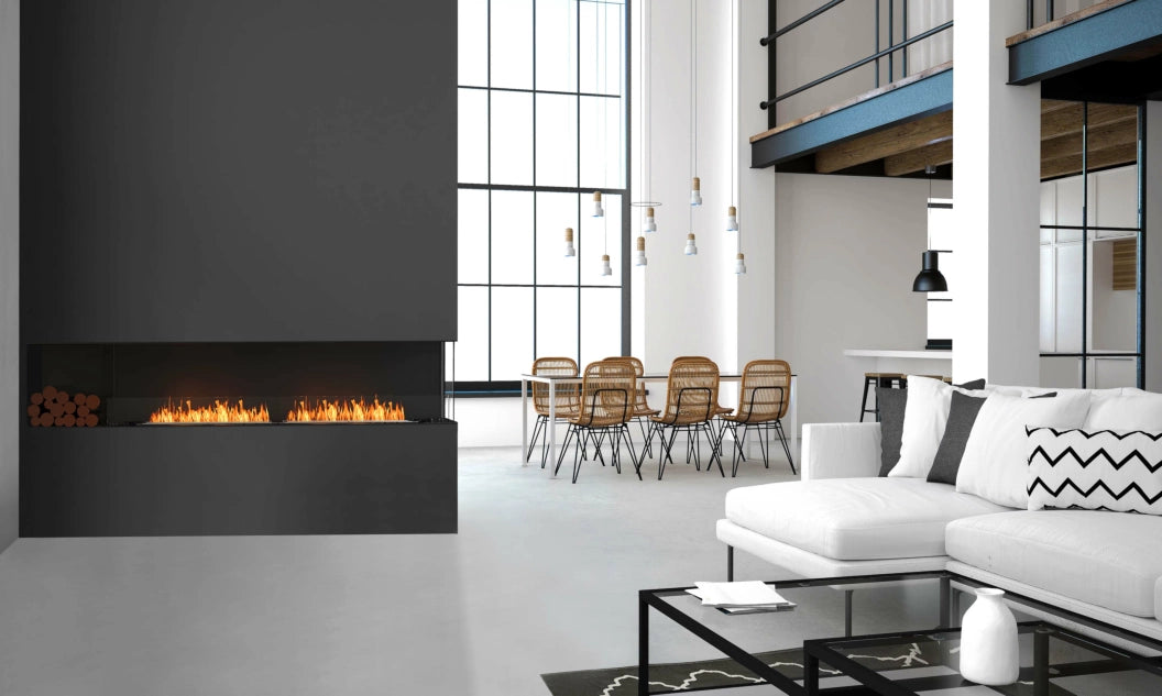 EcoSmart Fire Flex 86RC.BX2 Right Corner Fireplace Insert