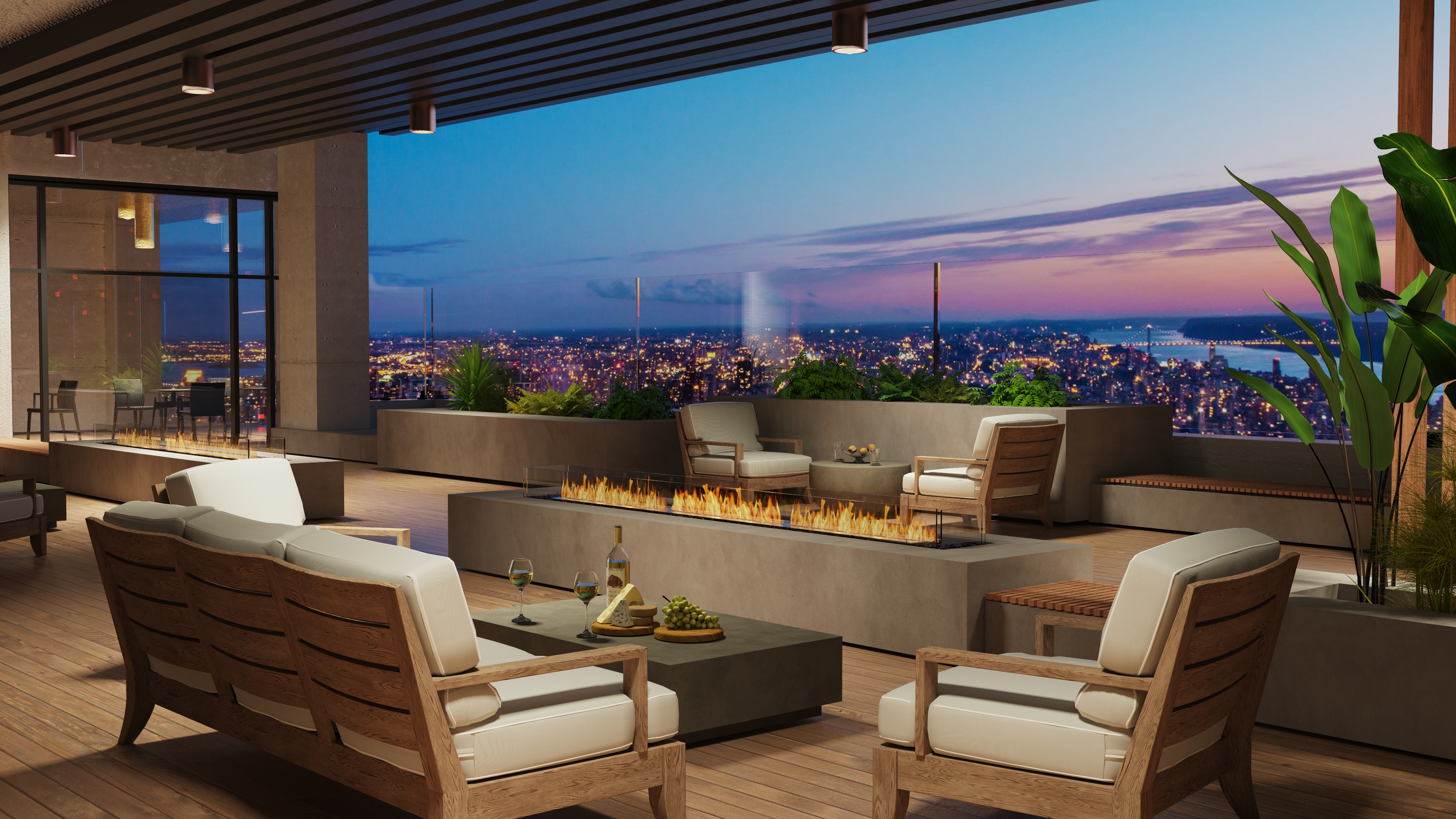 EcoSmart Fire Flex 68BN.BX2 Bench Fireplace Insert