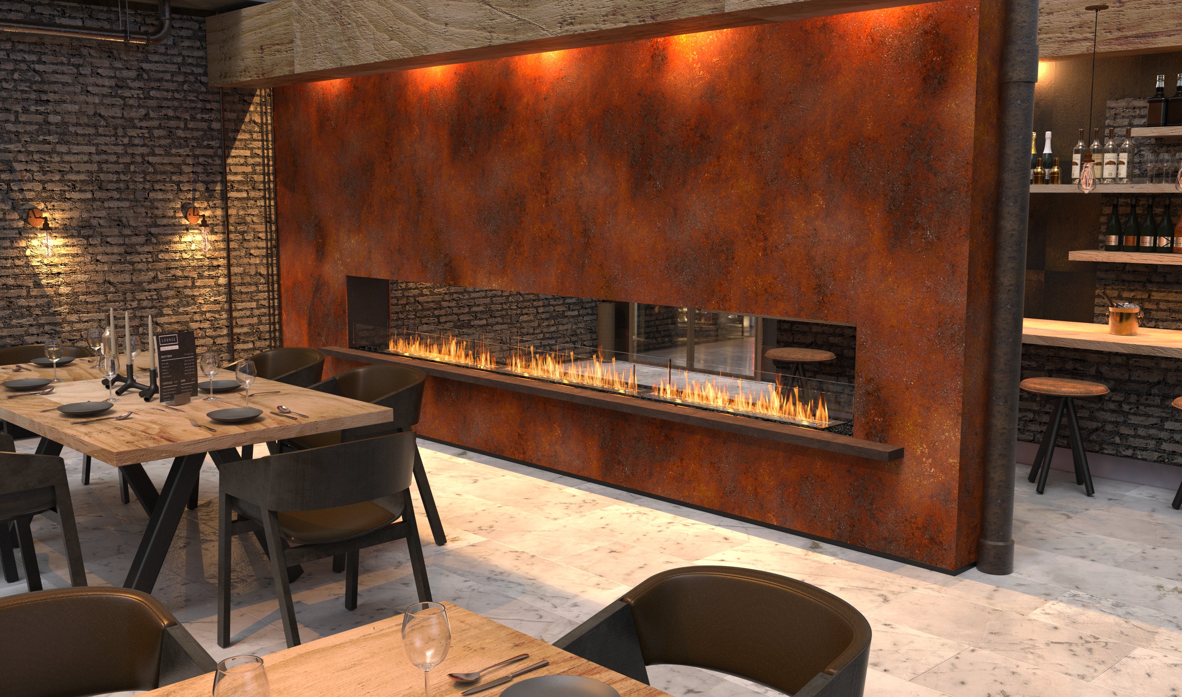 EcoSmart Fire Flex 158DB Double Sided Fireplace Insert