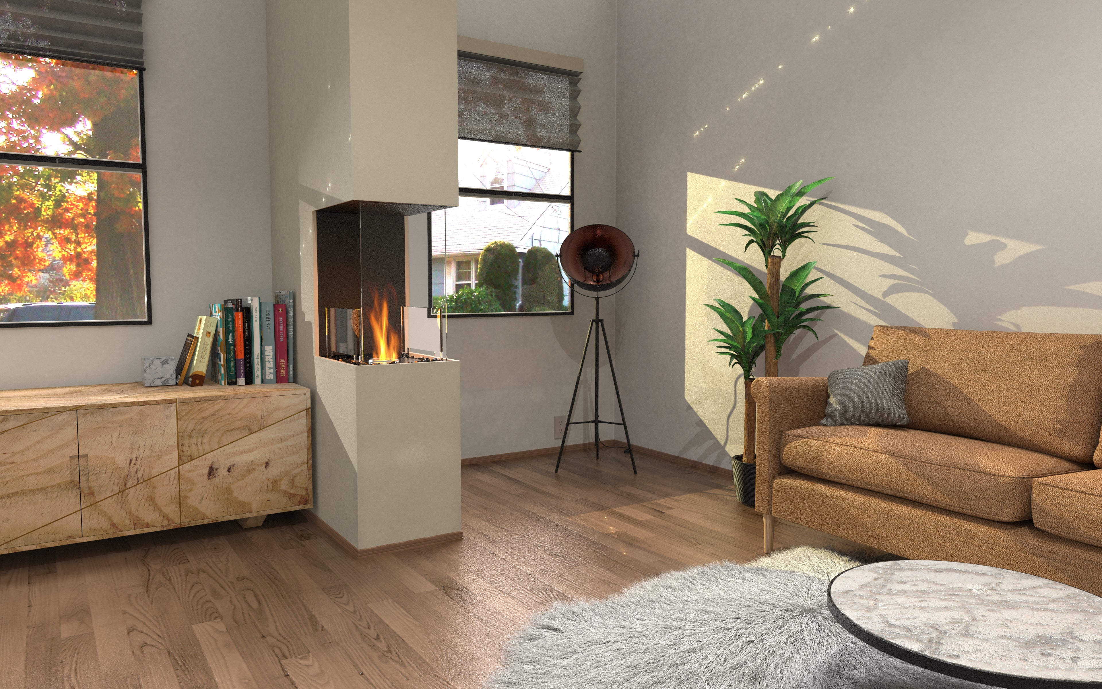 EcoSmart Fire Flex 18PN Peninsula Fireplace Insert