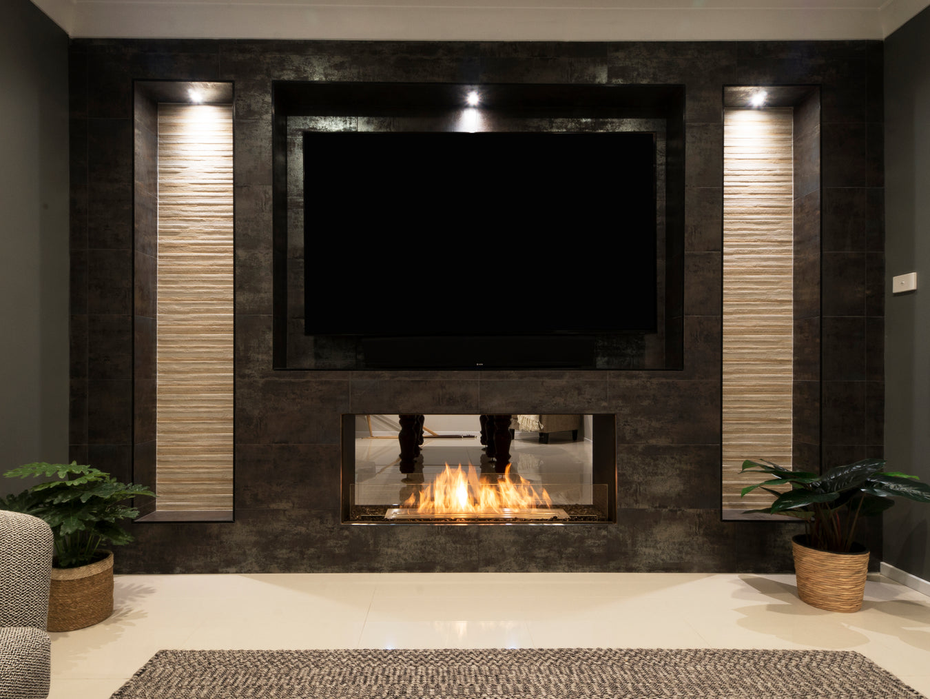 Double Sided Fireplace Inserts