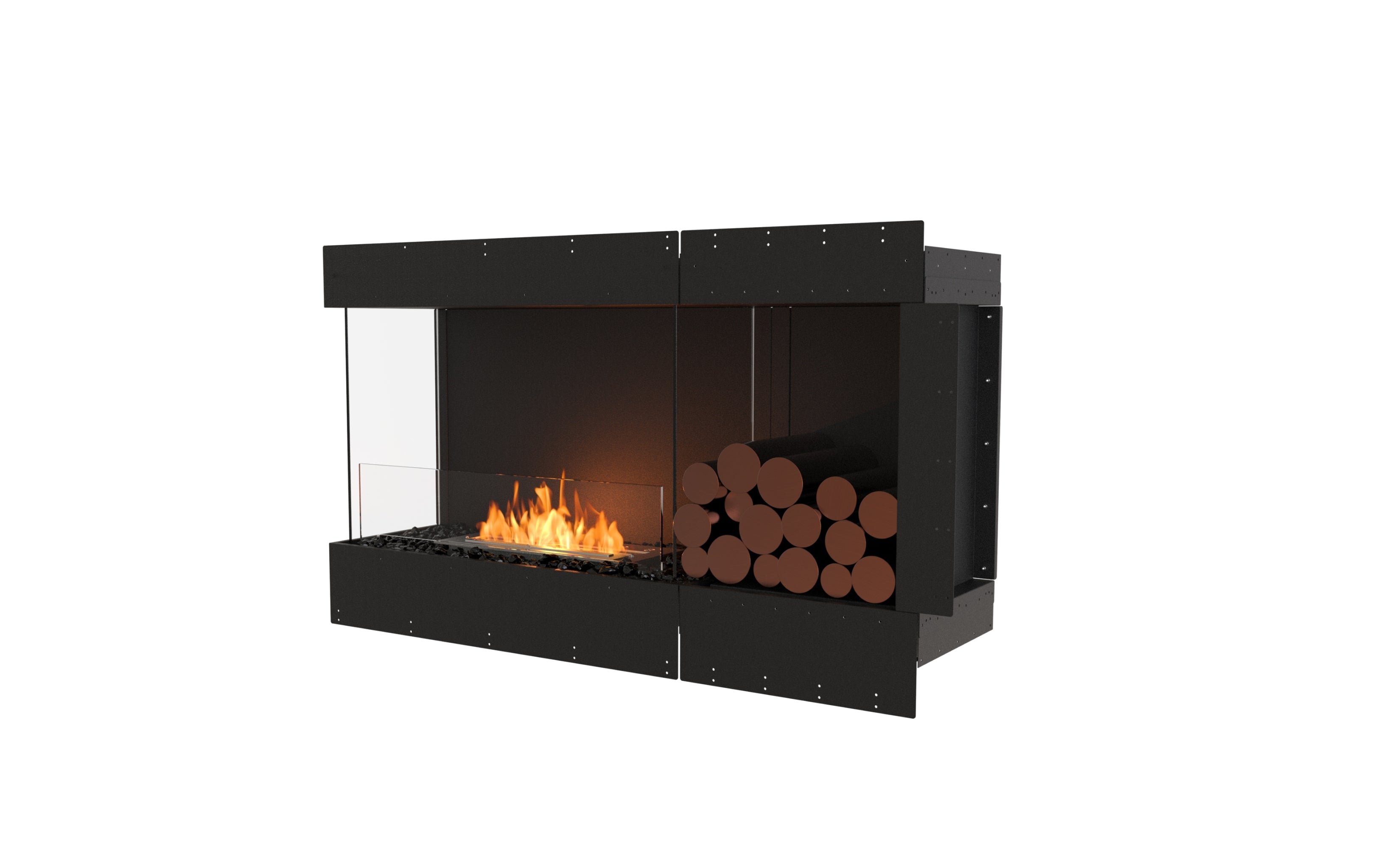 EcoSmart Fire Flex 50LC.BXR Left Corner Fireplace Insert