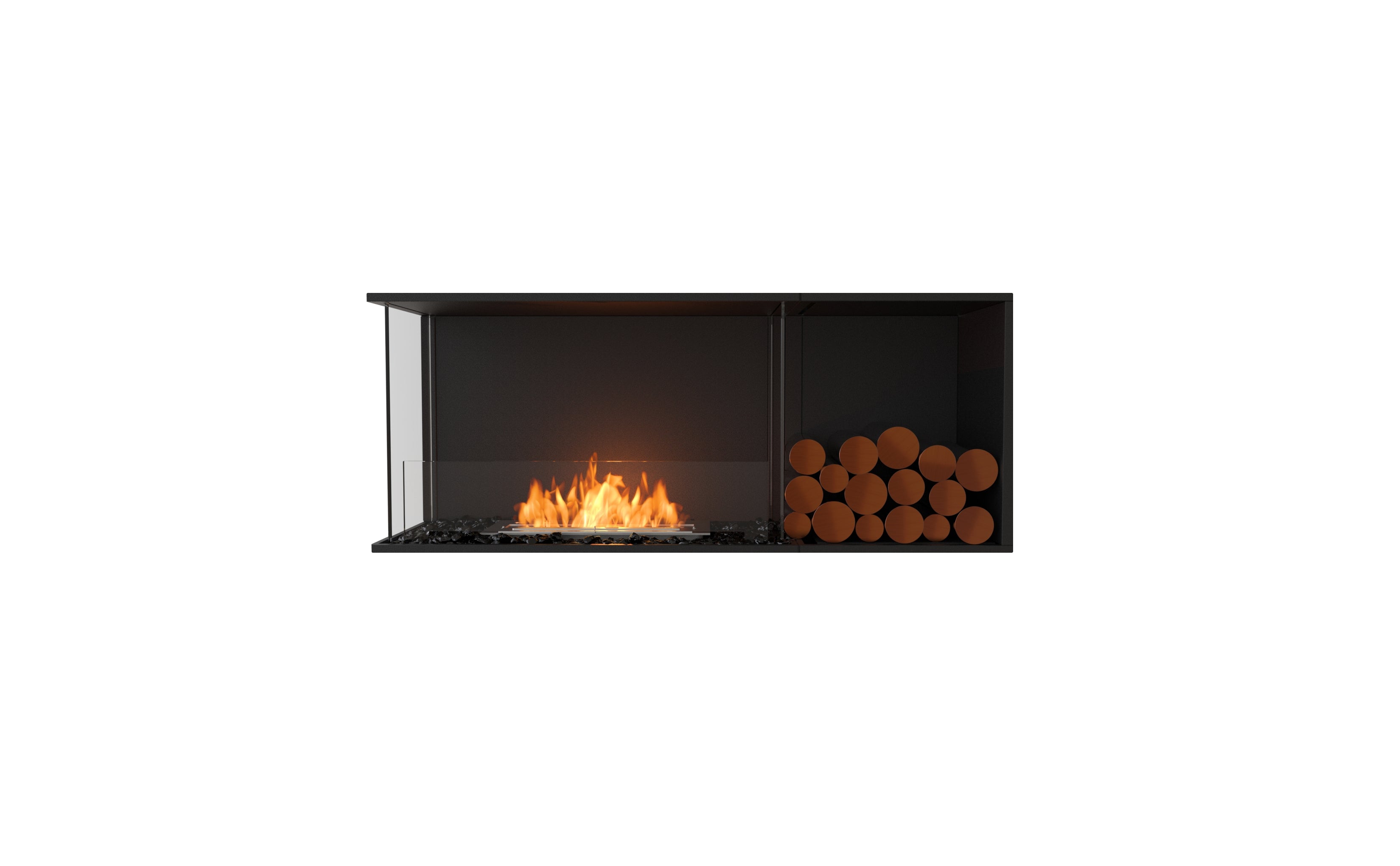 EcoSmart Fire Flex 50LC.BXR Left Corner Fireplace Insert
